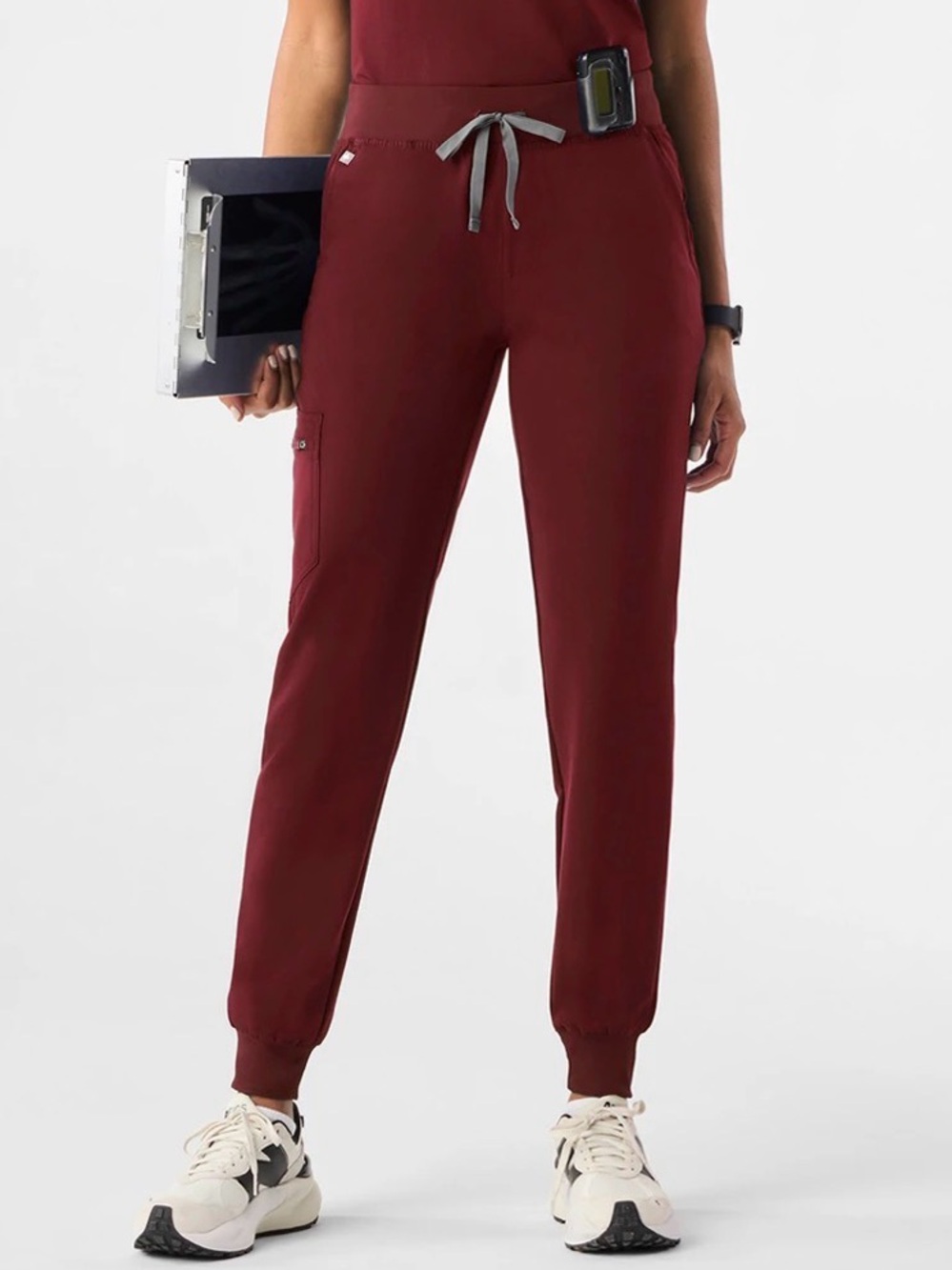FIGS Burgundy Zamora Jogger Scrub Pants XXS Petite Healthcare Medical Nursing